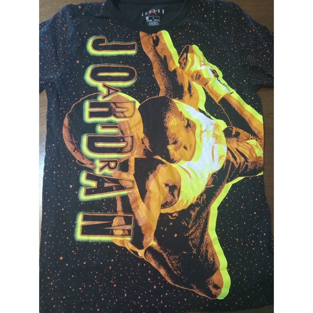 Jordan Boys Graphic T-Shirt Size‎ Large Black  Jumpman Cotton Tee - Picture 7 of 12
